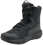 Under Armour UA Charged Valsetz Zip Bottes tactiques pour hommes, chaussures d'alpinisme confortables avec fermeture éclair latérale, noir/noir/gris