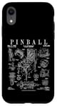 Pinball Arcade Gaming Machine Vintage Gamer Imprimé Brevet Coque pour iPhone XR