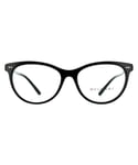 Bvlgari Cat Eye Womens Black Glasses Frames - One Size