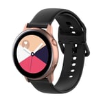 Samsung Galaxy Watch Active - Silikone fleksibel urrem - Sort Str S