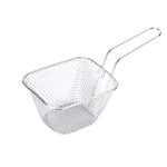 TIANTIAN Fryer Basket for Chip, Mini Square Fry Baskets Portable Stainless Steel Fries Basket Strainer Fryer for Chips Fries Shrimps Wedges Onion