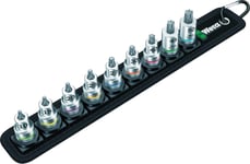 Wera Bitshylsa i sats 3/8 Zyklop B3 Torx TX10-TX50 9 delar