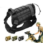 Tactical K9 Training Dog Harness Military Police-adjustable Molle Nylon Vest
