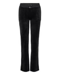 Del Ray Classic Velour Pant Pocket Design Bottoms Trousers Joggers Black Juicy Couture