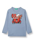 United Colors of Benetton Boy's Jersey G/C M/L 1070H100A Long Sleeve Crew-Neck Sweater, Blue 901, 82
