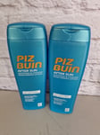X 2 Piz Buin After Sun Moisturising Lotion 200ml Soothing and Cooling