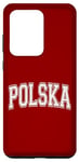 Coque pour Galaxy S20 Ultra Polska Pologne Varsity Style maillot de sport