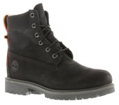 Timberland Mens Smart Boots 6 Inch Treadlight Leather Lace Up black UK Size