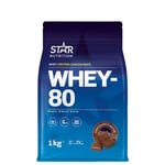 <![CDATA[Star Nutrition Whey-80 Myseprotein - 1 kg - Chocolate]]>