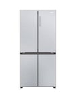 Haier Cube 83 Hcr3818Enmg Total No Frost American Fridge Freezer, E-Rated - Inox
