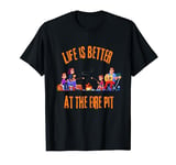 Funny Outdoor Camping For Family, Life is Better of Campfire T-Shirt