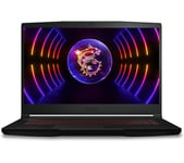 MSI GF63 Thin 15.6" Gaming Laptop - Intel®Core i5, RTX 4050, 512 GB SSD, Black