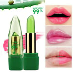 Aloe Vera Lipstick Lip Balm Color Mood Changing Long Lasting Moisturizing