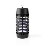 LED myggdödare/insektsfälla lampa med ultraviolett ljus - räckvidd: 30 m² Svart