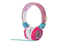 OTL L.O.L. Surprise! #Squadgoals - Hörlurar - på örat - kabelansluten - 3,5 mm kontakt - rosa glitter