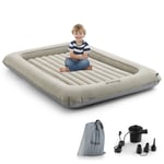 Inflatable Toddler Travel Bed Portable Kids Bed Air Mattress Camping Sleeping Co