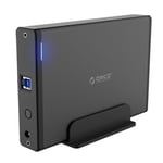 ORICO 7688U3 Vertical Aluminium Disque Dur Externe Boîtier De Stockage Station D accueil Pour Disque Dur SATA 3,5 pouces (Noir)