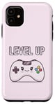 Coque pour iPhone 11 Level Up Kawaii Manette de jeu vidéo Gamer Girl