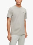 BOSS Testructured Cotton T-Shirt, Light/Pastel Grey