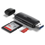 SD Card Reader  Adapter USB-A > USB-C Black