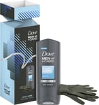 Dove Men+Care Daily Care Body Wash & Gloves with touch-sensitive fingertips Gift
