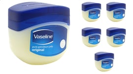 Vaseline Pure Petroleum Jelly Orignal 250ml / Pack Of 6
