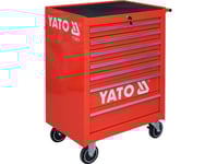 Yato Yt-0914, Stål, Röd, Teleskopskenor Med Kullager, 300 Kg, 12,7 Cm, 2 Hjul