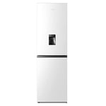 Hisense RB327N4WWE 55cm Freestanding 50/50 Fridge Freezer - 251 litre capacity - Total No Frost - Non-plumbed Water Dispenser - White - E Rated, H182.4 x W55 x D55.6 (cm)