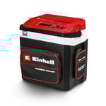 Einhell Glacière portable sans fil TE-COL 18/27 Li-Solo Power X-Change (18 V, 27 l, refroidit et maintient au chaud, mode hybride 12 V pour la voiture et 230 V sur secteur, avec poches, sans batterie)