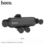 HOCO Mobilhållare Air outlet gravity CA51 Svart - TheMobileStore Mobilhållare för Bil