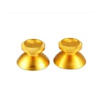 OSTENT 2 x Metal Analog Joystick Thumbstick Cap Cover Compatible for PS4 Xbox One Controller - Color Gold