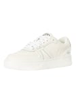 LacosteL001 0321 1 SMA Leather Trainers - White/Off White