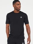 adidas Originals Men's Essential Trefoil T-Shirt - Black, Black, Size M, Men