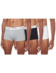 Calvin Klein Men's 3 Pack Low Rise Trunks - Cotton Stretch Boxers, Multi-coloured, S