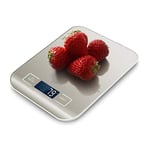HIGHKAS Kitchen Scale, Professional Electronic Scale, Premium Stainless Steel Cooking Scales, Food Scales with LCD Display-Wonderful Precision up to 1g (10kg Maximum Weight) 1125
