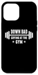 Coque pour iPhone 13 Pro Max Crying At Gym Funny Bad Down Gym