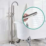 Modern Bathtub Faucet Free Standing Bath Tub Filler Shower Mixer Tap Floor Mount