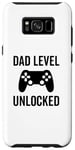 Coque pour Galaxy S8+ Dad Level Unlocked Gamer Soon To Be Father Jeu vidéo