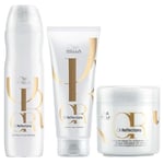 Set Hydratant Pour Cheveux WELLA Oil Reflections Shampoo + Masque + Baume