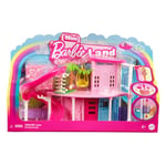 Barbie Mini Maison de poupée BarbieLand, Mini Maison de rêve avec poupée Surprise de 1,5 Pouce, Meubles et Accessoires, Plus Ascenseur et Piscine (Les modèles Peuvent Varier), HYF45