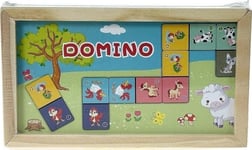 Dominobrickor I Trä Djur