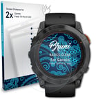 Bruni 2x Protective Film for Garmin Fenix 7X Pro 51 mm Screen Protector