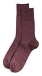 FALKE mens Airport Socks, Merino Wool Cotton, Red (Barolo 8526), 10-11 (1 pair)