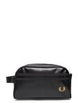 Coated Polyester Wash Bag Black Fred Perry