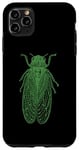 Coque pour iPhone 11 Pro Max Cigales vertes, amoureux des insectes d'invasion de cigales
