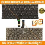 Apple MacBook Air 13" A1369 A1466 Keyboard UK English Year 2010 - 2017