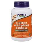 NOW Foods - 8 Billion Acidophilus & Bifidus Variationer 120 vcaps