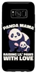 Galaxy S8 Panda Mama Raising Lil Paws With Love Cute Mom Bear And Cub Case