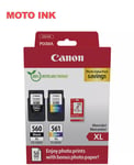 Canon PG-560XL / CL-561XL High Yield Genuine Ink Cartridges, Pack of 2 (Colour &