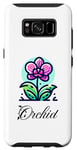 Coque pour Galaxy S8 Fleur d'orchidée